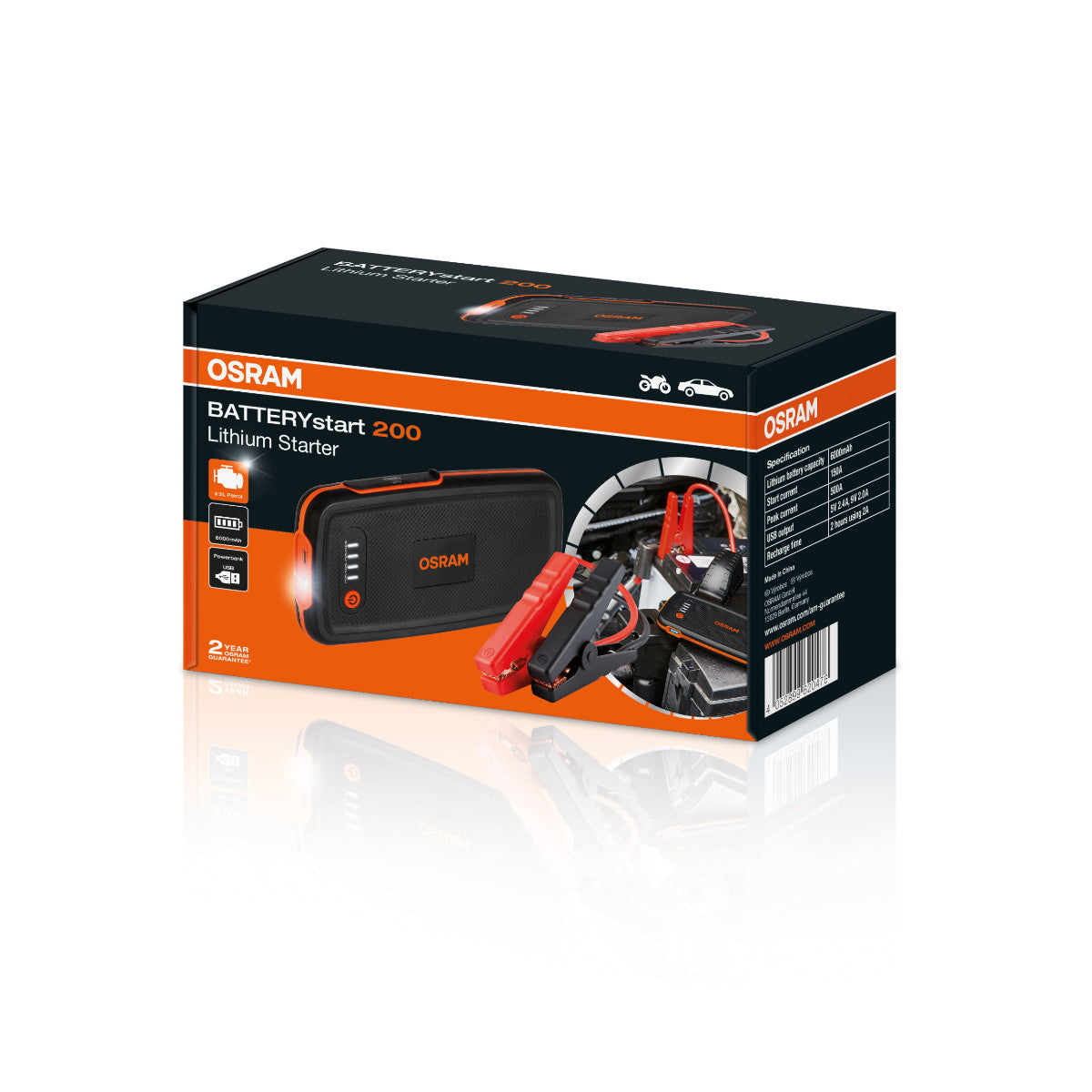 OSRAM BATTERY start - 200 Lithium Starter