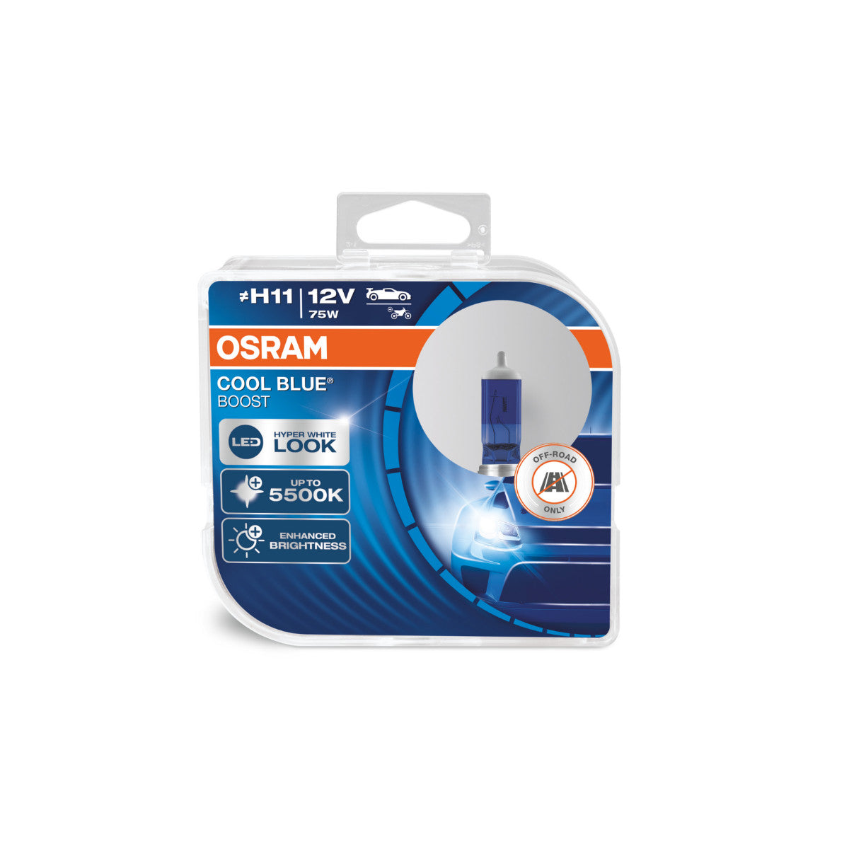 OSRAM COOL BLUE BOOST - Off-road H11 Halogenstrålkastarlampa - 2-PACK