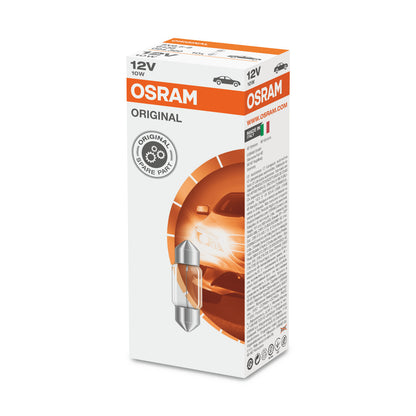 OSRAM ORIGINAL FESTOON - 10W - 12V - 31mm - Extraljuslampa