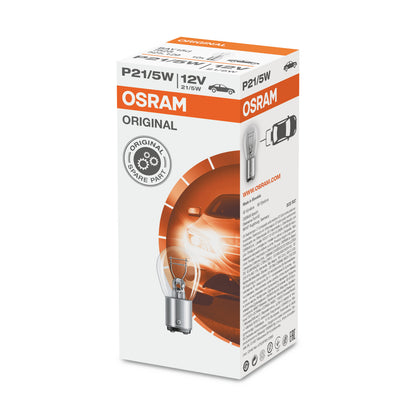 OSRAM ORIGINAL - METAL BASE - P21-5W - Extraljuslampa 1-pack