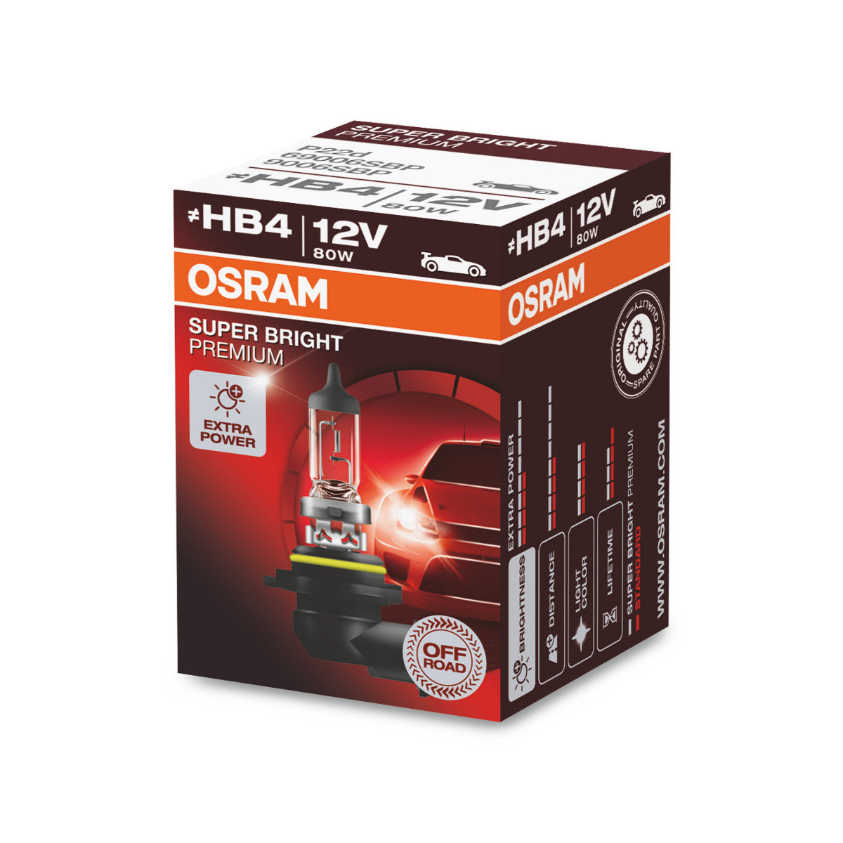 OSRAM SUPER BRIGHT PREMIUM - SUPER BRIGHT - Off-road HB4 Halogenstrålkastarlampa