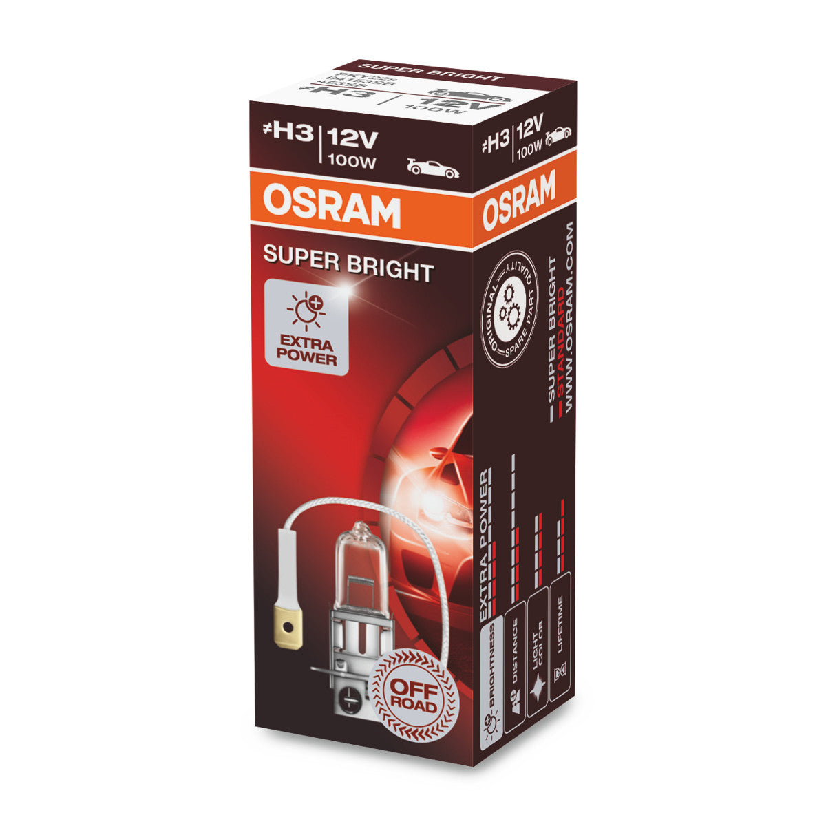 OSRAM SUPER BRIGHT PREMIUM - SUPER BRIGHT - Off-road H3 - PKY22s Halogenstrålkastarlampa