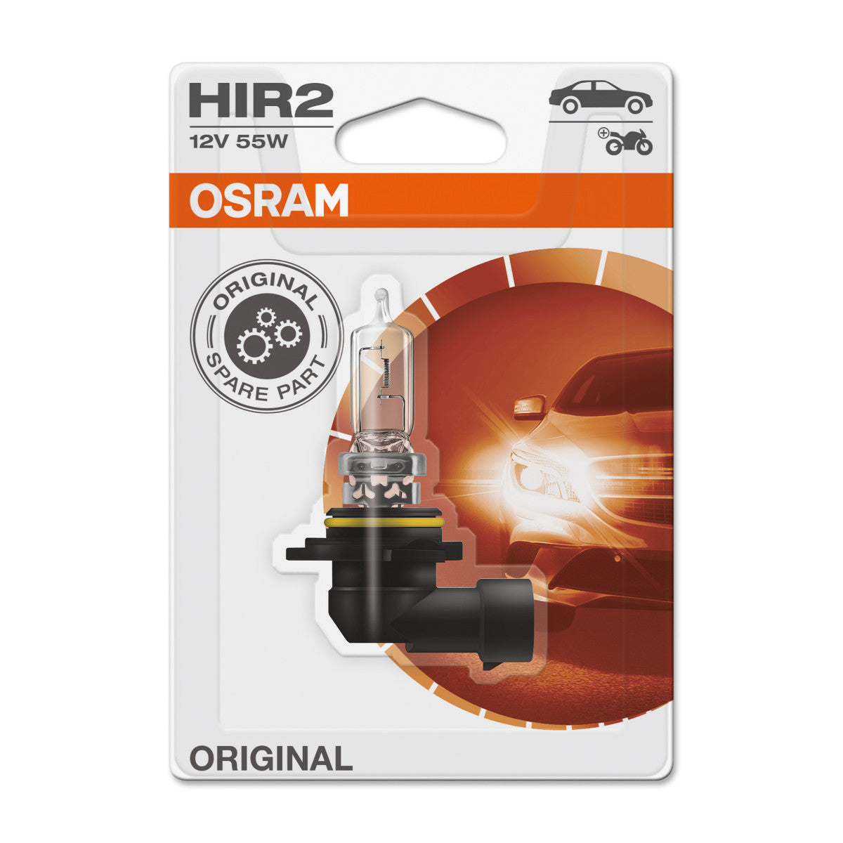 OSRAM ORIGINAL LINE - HB4A - 12 V - 51 W - Halogenstrålkastarlampa - HIR2