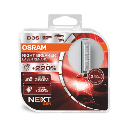 OSRAM XENARC NIGHT BREAKER LASER (NEXT GEN) - D3S - 2-PACK