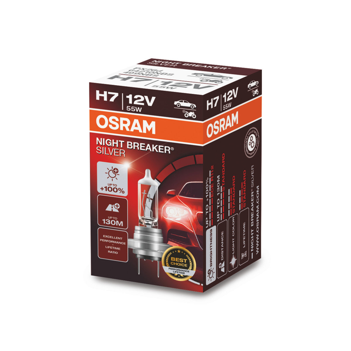 OSRAM NIGHT BREAKER® SILVER H7 Folding Box