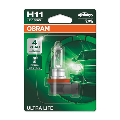 OSRAM ULTRA LIFE - H11 Halogenstrålkastarlampa - Singel blister