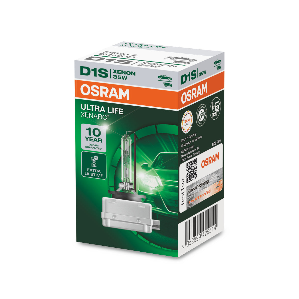 OSRAM XENARC ULTRA LIFE - D1S HID strålkastarlampa - 1-PACK