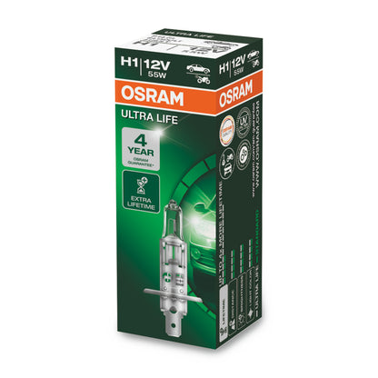 OSRAM ULTRA LIFE - H1 Halogenstrålkastarlampa - Folding box