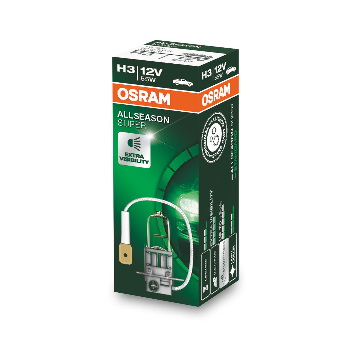 OSRAM ALLSEASON SUPER - ALLSEASON - H3 Halogenstrålkastarlampa