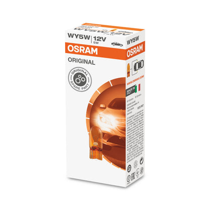 OSRAM ORIGINAL - WEDGE BASE - WY5W - 12V Extraljuslampa