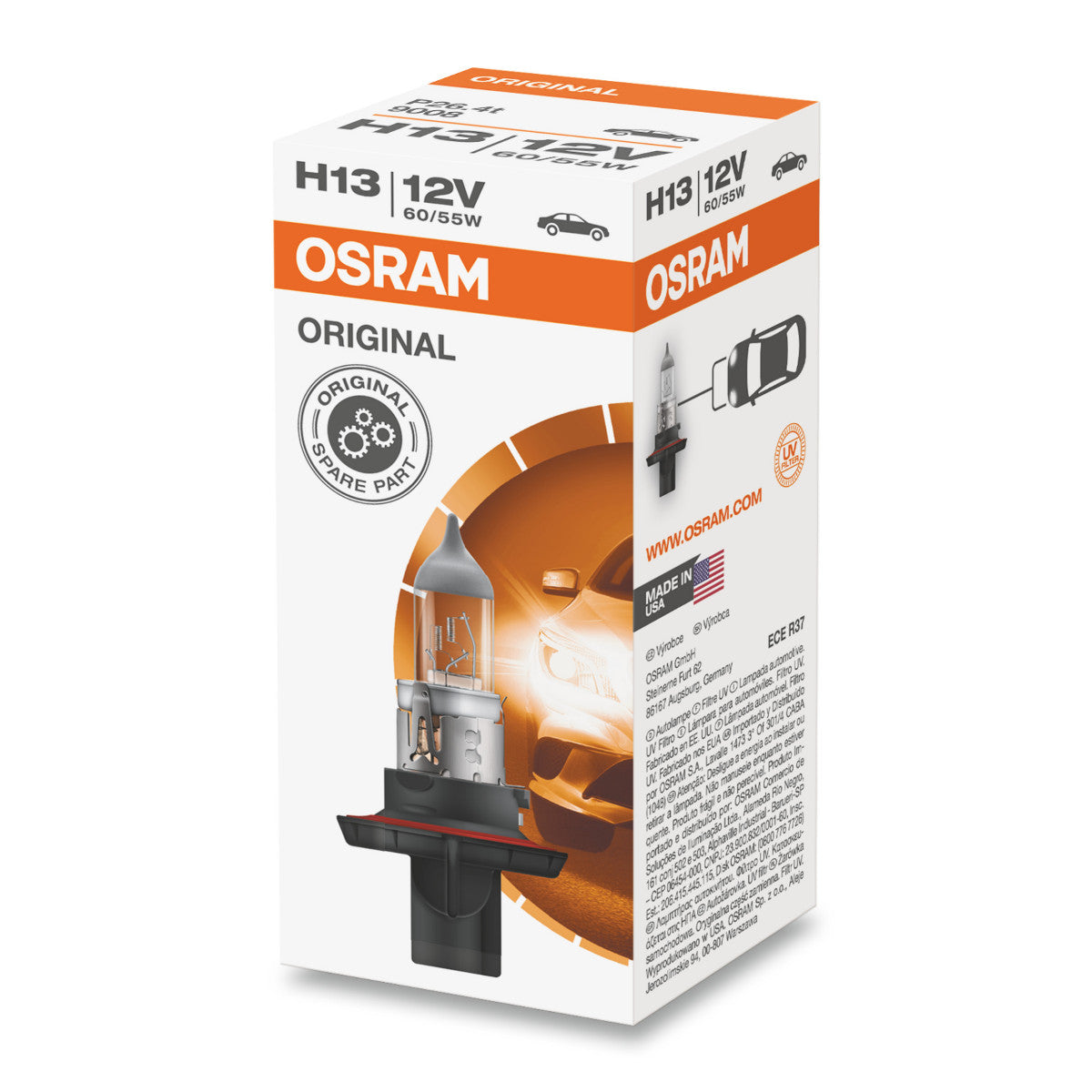 OSRAM ORIGINAL LINE - H13 - 12 V - 6055 W - Halogenstrålkastarlampa