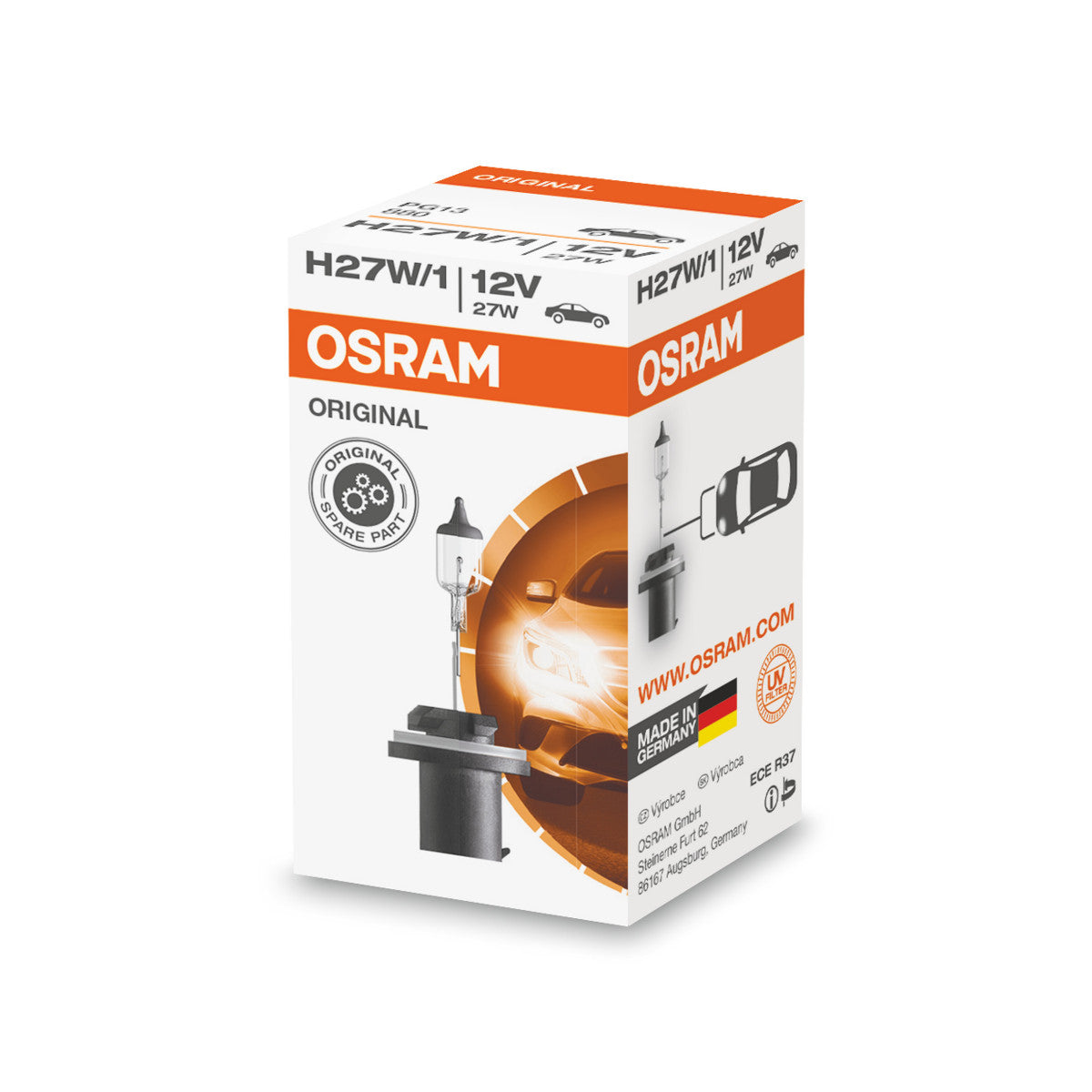 OSRAM ORIGINAL LINE - H27-1W - 12 V - 27 W - Halogenstrålkastarlampa