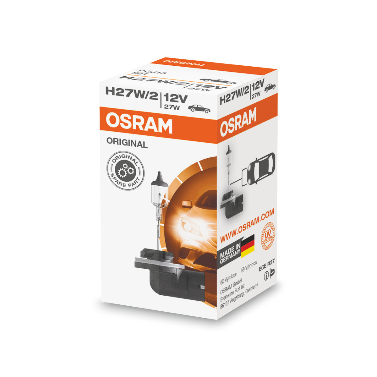 OSRAM ORIGINAL LINE - H27-2W - 12 V - 27 W - Halogenstrålkastarlampa