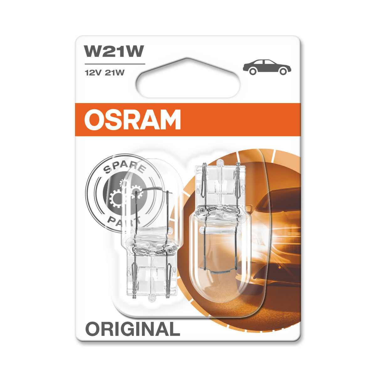 OSRAM ORIGINAL - WEDGE BASE - W21W - W3x16D Extraljuslampa