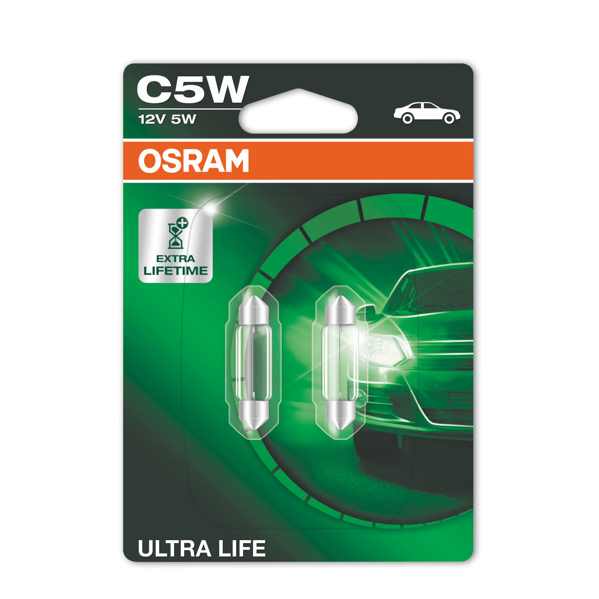 OSRAM ULTRA LIFE - C5W Extraljuslampa - 2-PACK