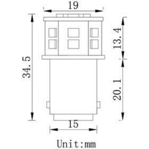 BA15s 12V/24V 1.8W