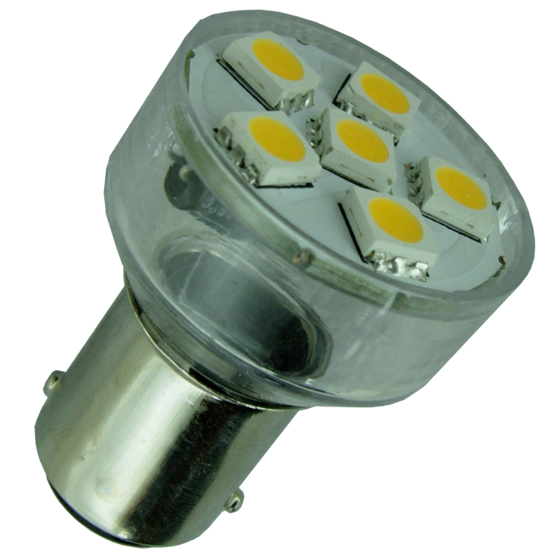 Lampadine LED 1156 BA15S P21W - 2 Pezzi, 1200 Lumen, Bianco 6500K, Per Retromarcia, Retronebbia, Luci Posteriori