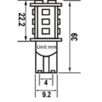 T10 12V/24V 0.7W Orange