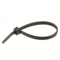 Buntband 200 x 2.5mm svart - 100 st
