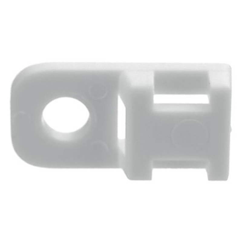 Buntbandsankare 4.6 mm Vit Polyamid - 10 st